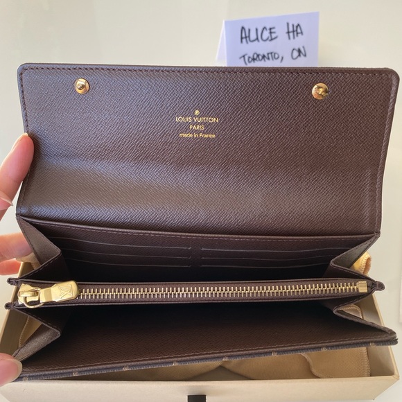SOLD❌ Louis Vuitton Mini Lin Sarah Wallet - Picture 7 of 13